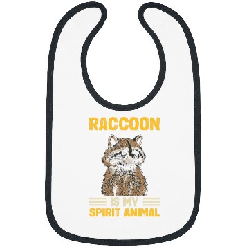 Discover Raccoon Pet Is My Spirit Animal Trash Panda Bibs