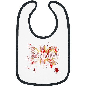 Discover London Union Jack Graffiti Scribble Bibs