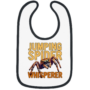 Discover Jumping Spider Whisperer Enclosure Hide For Spooder Dad Mom Bibs