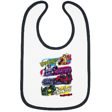 Discover Kids Transformers Classic Characters Graffiti Panels Mashup Bibs