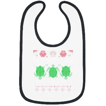 Discover Turtle Pet Let It Snow Somewhere Else Beach Ugly Merry Xmas Bibs