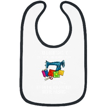 Discover Sewing Machine Patchwork Gift Quilt Quilter Bibs