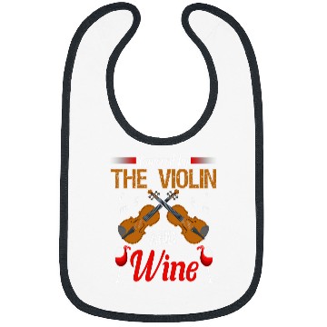 Discover Wines Fun Violin Funny Wines Lover Violinist Violin Player Bibs