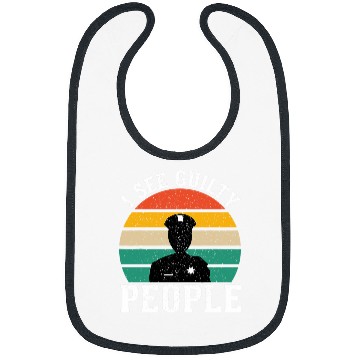 Discover See Guilty People Correctional Officer Bibs