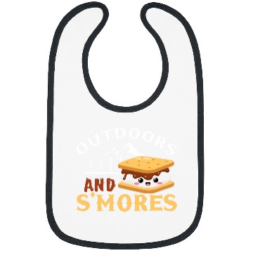 Discover Kawaii Outdoors And Smores Campfire Marshmallow Roasting Bibs