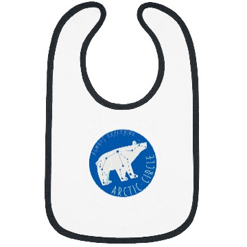 Discover Bear Pet Polar Bear North Pole Adventure Explore Winter Arctic Circle Bibs