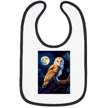 Discover Owl Pet barn owl vintage Bibs