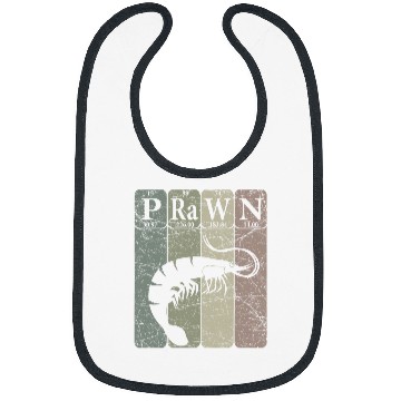 Discover Shrimp Prawn Periodic Table Elements Seafood Shrimp Retro 2 Bibs