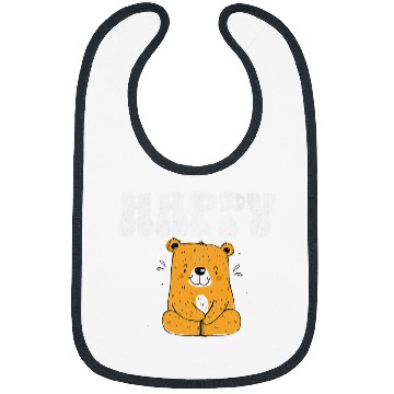 Discover Bear Pet Cheerful Bear Illustration for Joyful Bibs