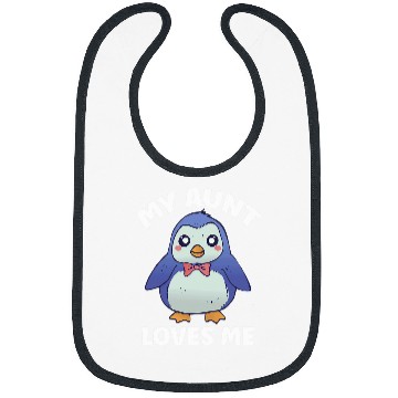 Discover Penguin Pet My Aunt Loves Me for Nephew Niece Bibs