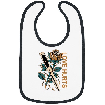 Discover Love Hurts x Rose x Switchblade Traditional Bibs