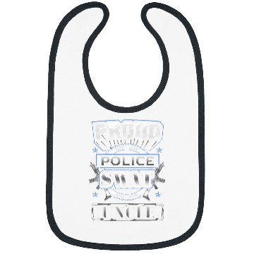 Discover Proud Police SWAT Uncle Graphic Bibs