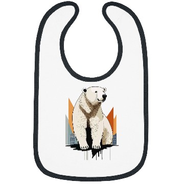 Discover Bear Pet Polar Bear North Pole Iceberg Winter Bibs
