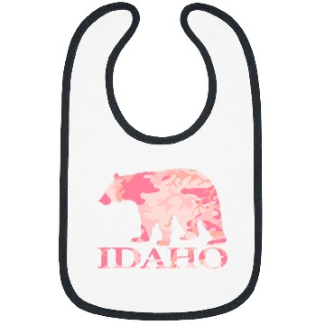 Discover Bear Pet Hunt Idaho State Pink Camo Bibs