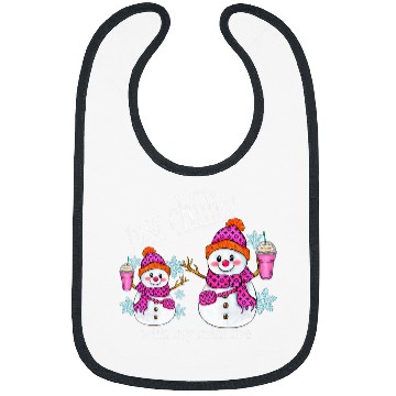 Discover Coffee Fun I m Just Chillin Snowman with Coffee Mom and Me Bibs