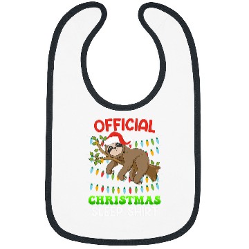 Discover Sloth Pet Official Christmas sleep sloth Christmas Bibs