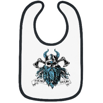 Discover Viking Warrior Metal Viking Skull Norse Mythology Valhalla Bibs
