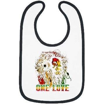 Discover Lion Pet One Love Rasta Reggae Music Hippie Rastafarian Lion Of Judah Bibs