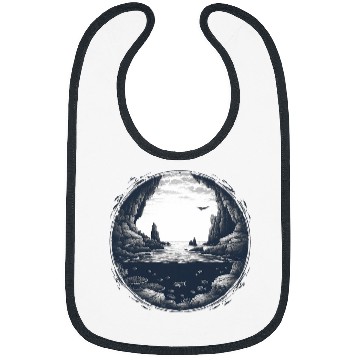 Discover Underwater Cave in the Sea with Coral Bibs