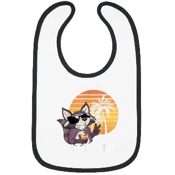 Discover Raccoon Pet Life Fast Eat Trash Raccoon Trash Panda Retro Sunset 3 Bibs