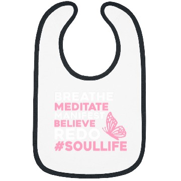Discover Manifest Affirmation Awakening Enlightenment Butterfly Bibs