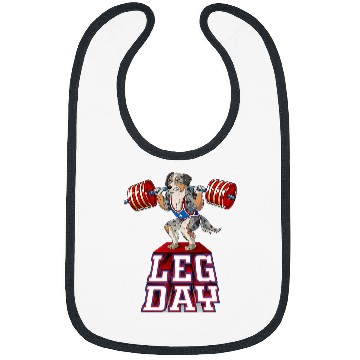 Discover Leg Day aussie Weight Lifting Squat Gym Bibs