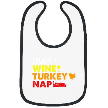 Discover Wines Fun run Wines turkey nap thanksgiving sport runner Bibs