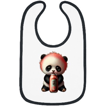 Discover Panda Pet Drinking Lemonade Panda Bear Soda Pop Summer Teddy Bears Bibs