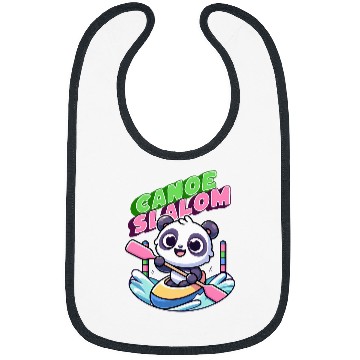 Discover Panda Pet Canoe Slalom Sports Fan Kawaii Style Bibs