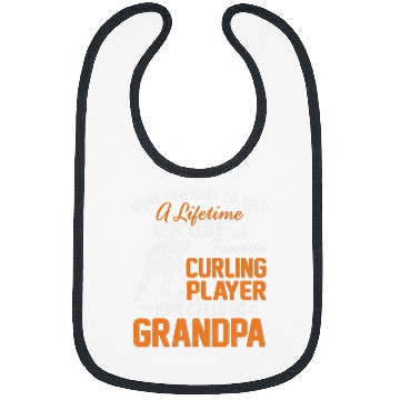 Discover My Favorite Curling Player Calls Me Grandpa Gift For Father Bibs