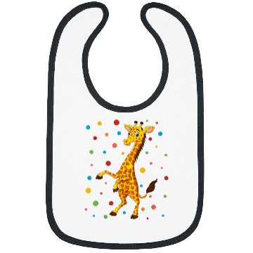Discover Giraffe Pet Dot Day Polka Dots Giraffe Kids Boys Girls Youths 1 Bibs