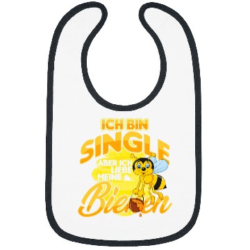 Discover Single beekeeper beekeeping beekeeping bees honey bee honeycomb gift Bibs