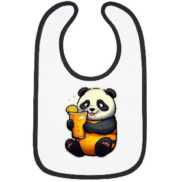 Discover Panda Pet Drinking Lemonade Panda Bear Soda Pop Summer Teddy Bears 1 Bibs