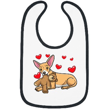 Discover Chiweenie Dog With Stuffed Animal Bibs