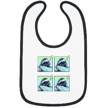 Discover Sloth Pet Moods Box Up Bibs