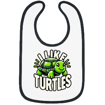 Discover Turtle Pet I like Turtles 7 Bibs