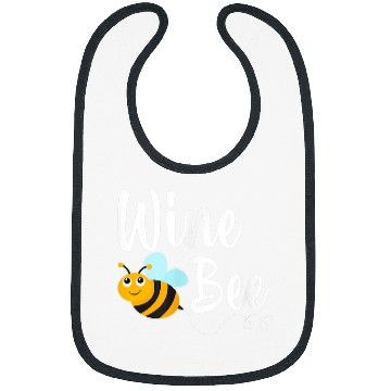 Discover Wines Fun Bee Wines Lover Funny Bumblebee Bibs