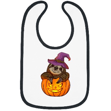 Discover Sloth Pet Halloween Pumpkin Sloth Halloween 2 Bibs
