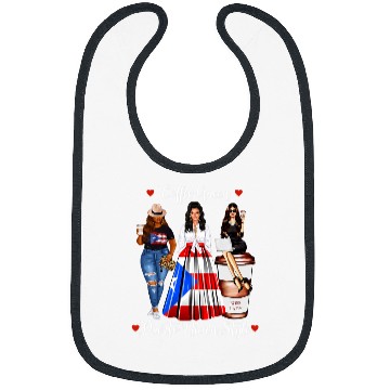 Discover Coffee Fun Puerto Rican Style Coffee Queen Lover Womens Puerto Rico Bibs