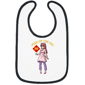 Discover Anime Year of The Pig Girl Chinese Zodiac Lunar New Year Bibs