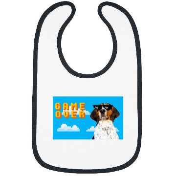 Discover 8Bit Game Over Treeing Walker Coonhound Bibs