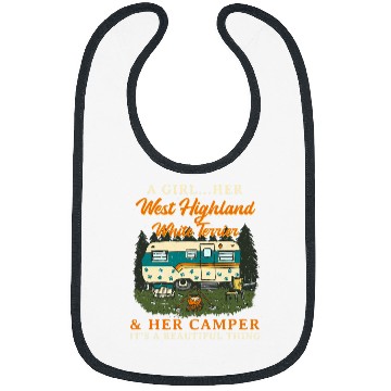 Discover A Girl Her West Highland White Terrier and Her Camper Westie 3 Bibs