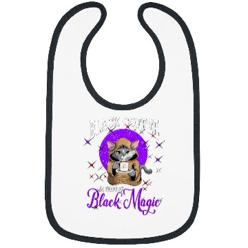 Discover Coffee Fun Black Coffee As Good As Black Magic Cat Cats Drink Bibs