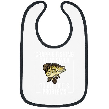 Discover Fishing Crappie Fisherman Crappie Fishing Funny Crappie Fish Fisher Bibs