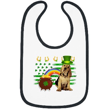 Discover Bloodhound Dog Short Sleeve Bibs