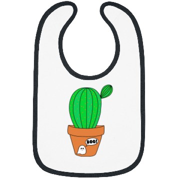 Discover Cute Cactus In Halloween ghosts TerraCotta Pot Bibs
