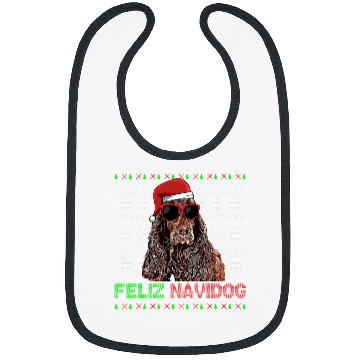 Discover Boykin Spaniel Dog Feliz Navidog Funny Christmas Bibs