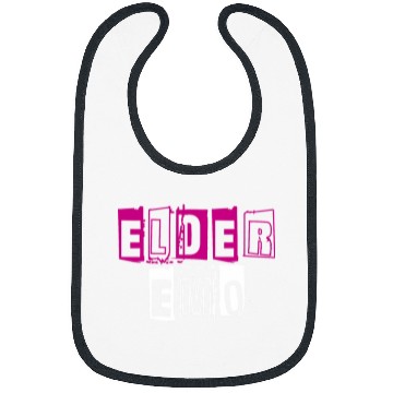 Discover Elder Emo Funny Emo Music Fan Scene Alternative 90s Kids Pun 24 Bibs