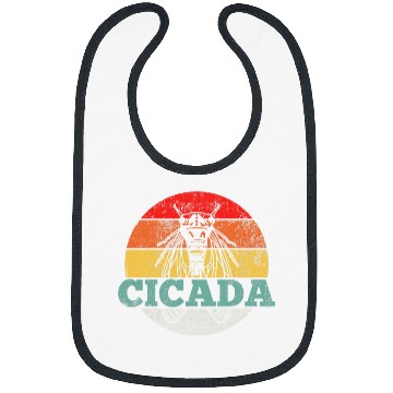 Discover Cicada Insect Retro Vintage Bibs