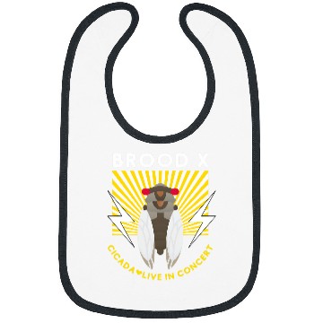 Discover Cicada Live In Concert Brood X Cicada Invasion Graphic Bibs